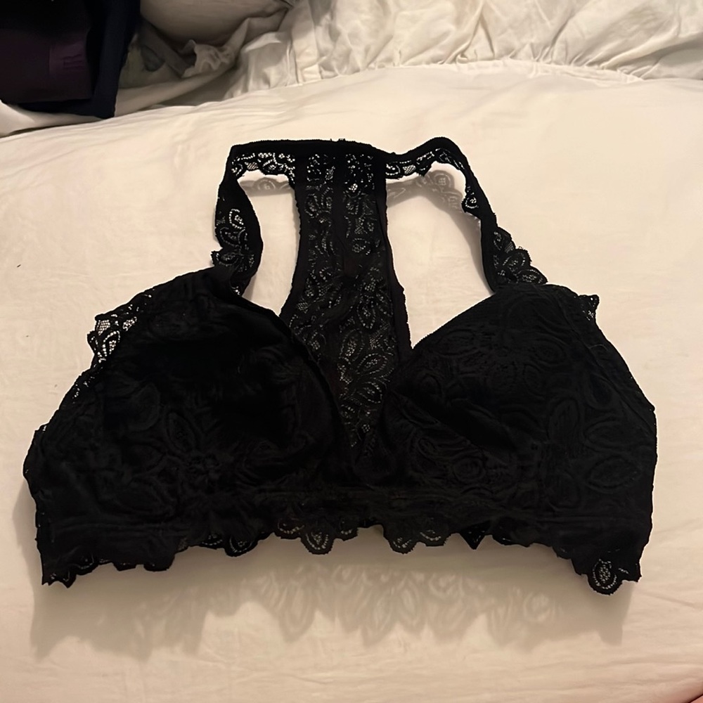 Black lace bralette